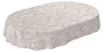 Merkloos Omgoods - Wasbaar Oliekleed met Barok Motief, Ovaal, 180 x 140 cm