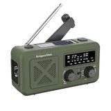 Zonneradio Kruger & Matz Radio solaire portable SOS Powerbank 2000mAh lampe de poche dynamo