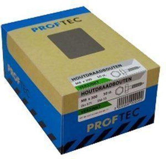 Proftec Tapbout DIN933 RVS-A2 M12X50mm 10 stuks
