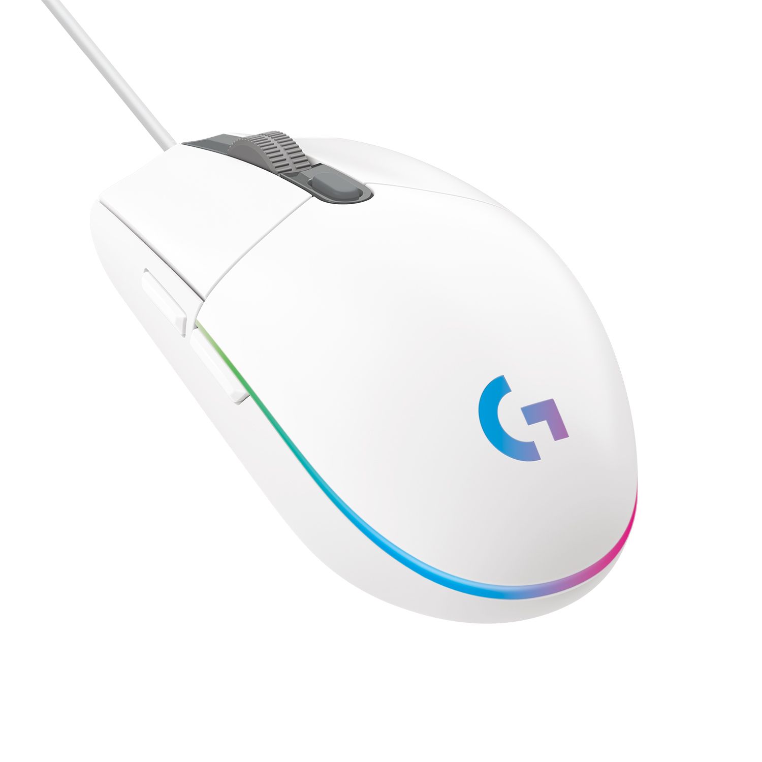 Logitech G203 LIGHTSYNC Gaming Muis - Wit - 8000 DPI - USB