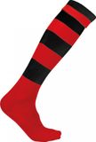 PROACT® Gestreepte Sportsokken PA021 - Sporty Red / Black - 47/50 EU