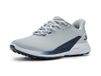 Skechers Go Golf Heren Waterproof Synthetic Lace-up Spike Less Golf Shoe Golfschoenen Heren, Navy Grijs, 45.5 EU