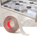 Art3d Bande de transition adhésive en vinyle pour sols - 300 x 4 x 0,3 cm, Blanc lavé