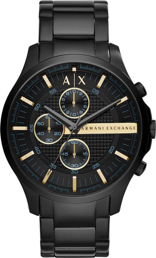 Armani Exchange Hampton AX2164 Herenhorloge Zwart 46 mm - Zwart