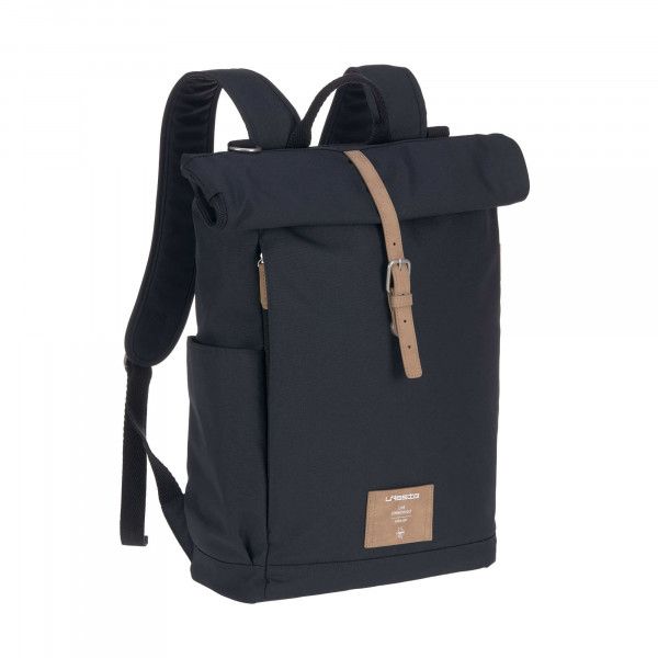 LÄSSIG Luiertas Rolltop Backpack Rugzak Blauw Polyester