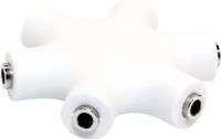 LogiLink CA1088 Jackplug Audio Adapter [3x Jackplug female 3,5 mm - 3x Jackplug female 3,5 mm] Wit