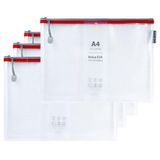 Grafoplas Set van 4 zakken met ritssluiting van EVA A4