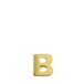 Lucardi Boucle d'oreille alphabet par pièce - Boucles d'oreilles - Cadeau - 14 carats Or - Or jaune