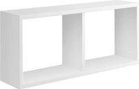 Homemania Morgana Wandrek, wanddecoratie, woonkamer, slaapkamer, kantoor, MDF, wit, 70 x 30 x 15,5 cm