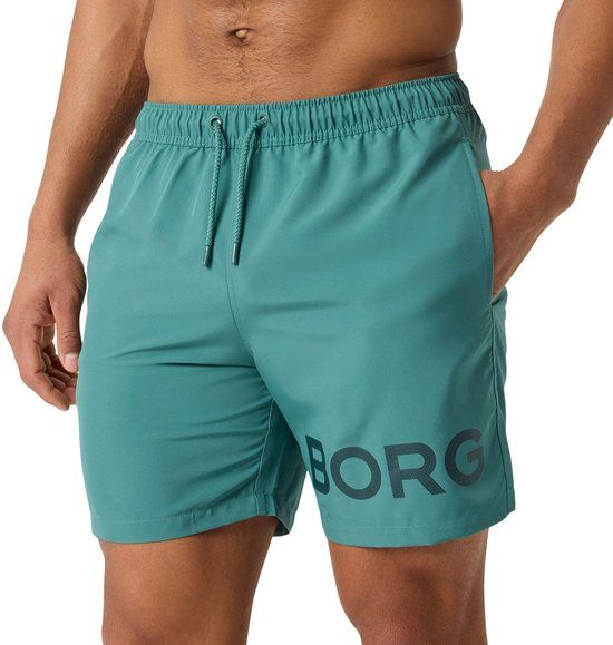 Bjorn borg Björn Borg Zwembroek Heren Zwemshort Mannen - Blauw Blue Spruce - 100% Recycled Polyester - Maat M