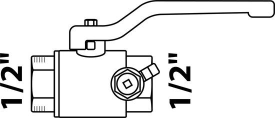 KIRCHHOFF MS Dubbele verloopnippel, chroom, 1"BU x 3/4"BU