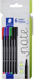 STAEDTLER triplus 334 C6 fineliner 6 stuks