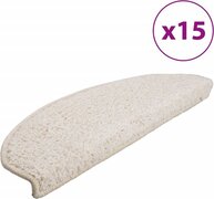 vidaXL 15 st Trapmatten 65x25 cm wit