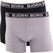 Leg Bjorn Borg Boxer Grijs Zwart 2 Pack - M