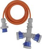 Brennenstuhl 1167670205 CEE-kabel 2 m Gris, Bleu, Orange H07RN-F 3G 2,5 mm²