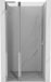 Mexen Mist L porte de douche pivotante 115 cm, transparent, chrome