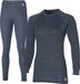 Heatkeeper Thermoset Dames Comfort - Thermoshirt + Thermo Legging - Antraciet Melange-L