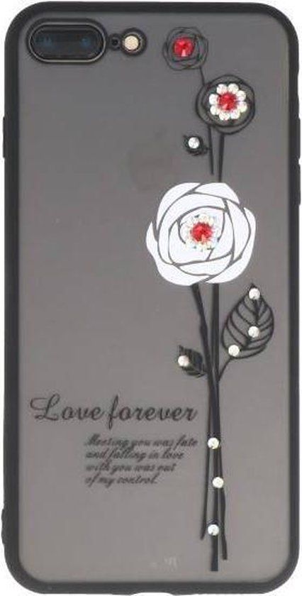 BAOHU Love Forever Back Cover - iPhone 7 Plus / 8 Plus - Wit