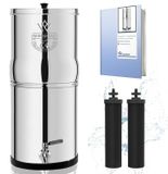 ECO Système de filtration d'eau par gravité avec robinet en acier inoxydable