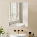 HOMCOM Badkamerspiegelkast, hoge wandkast 60x15x70cm Wit