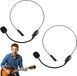 Casque - Ensemble de 2 - Microphone - Faux - Casque d'Halloween - Casque de cosplay - Microphone popstar - Noir