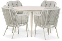 Santika Furniture Santika Nanda/Vienna 120 cm dining tuinset 5-delig