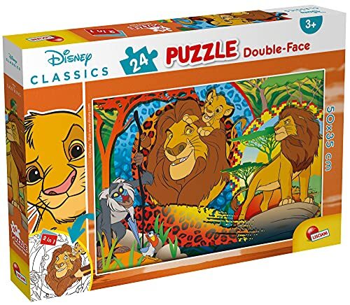 Liscianigiochi Lisciani Giochi 86504 Disney Puzzel DF Plus 24 Koning van de Leeuw, puzzel voor kinderen