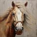 LUMALÉA Papier Peint Panoramique Cheval 255 Cm X 255 Cm