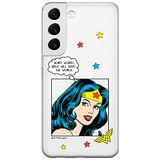 ERT GROUP mobiel telefoonhoesje voor Samsung S22 origineel en officieel erkend DC patroon Wonder Woman 028 optimaal aangepast aan de vorm van de mobiele telefoon, gedeeltelijk bedrukt