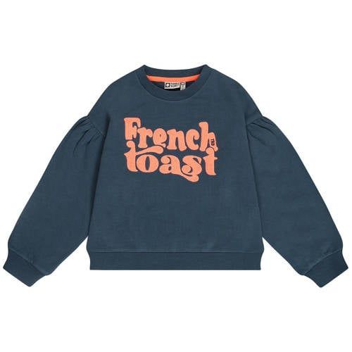 Tumble 'n Dry sweater met tekst - grijsblauw