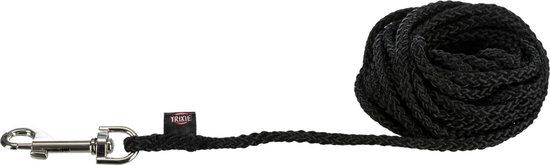 Trixie Hondenriem Sleeplijn Zwart - 10 Meter - Kunststof