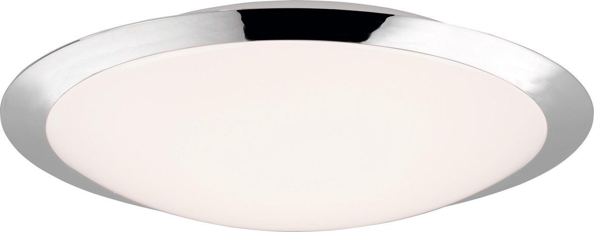 TRIO LEUCHTEN Umberto - Plafonnière - LED - IP44 - Chroom - Wit/Chroom
