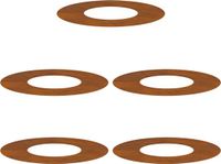 vidaXL Boomringen 5 stuks Roestig Staal Rond 60 cm