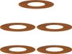 vidaXL Boomringen 5 stuks Roestig Staal Rond 60 cm