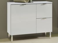 MANAU Meuble sous-lavabo 1 porte 2 tiroirs blanc