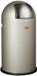 WESCO Pushboy Prullenbak | 50 Liter | Metaal - Nieuwzilver | Vuilnisbak - Made in Germany