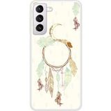 Samsung Bedrukt siliconen hoesje compatibel met Galaxy S21 Dreamcatcher Gris