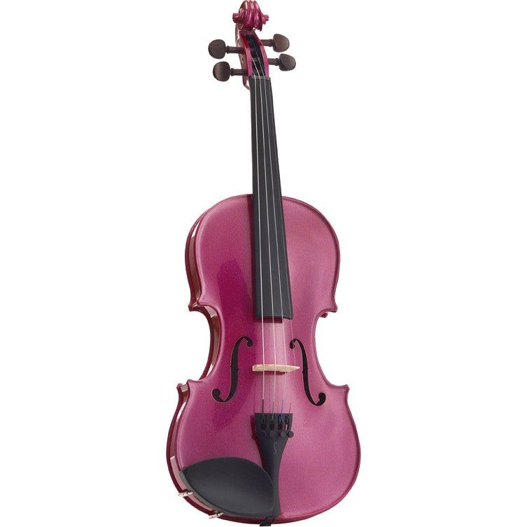 Stentor SR1401 Harlequin 3/4 Raspberry Pink Acoustic Violin with Case and Bow