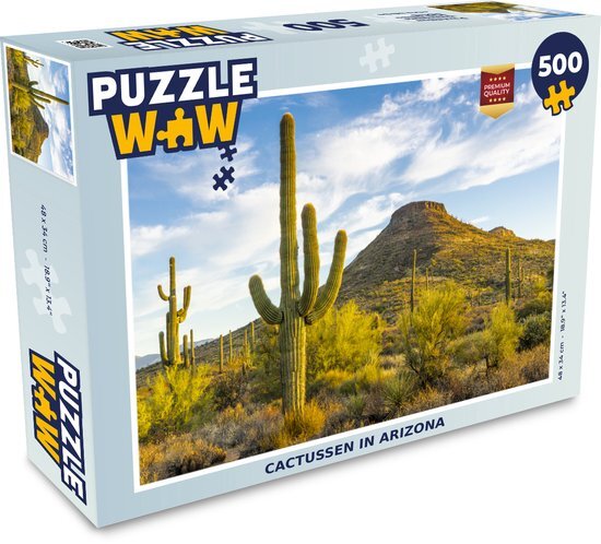 MuchoWow Puzzel Cactussen in Arizona - Legpuzzel - Puzzel 500 stukjes