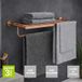 SANIZEO Porte Serviettes Salle De Bain 60cm- Acier Inoxydable S.304 Cuivré Brossé - Fixation Collée Ou Vissée