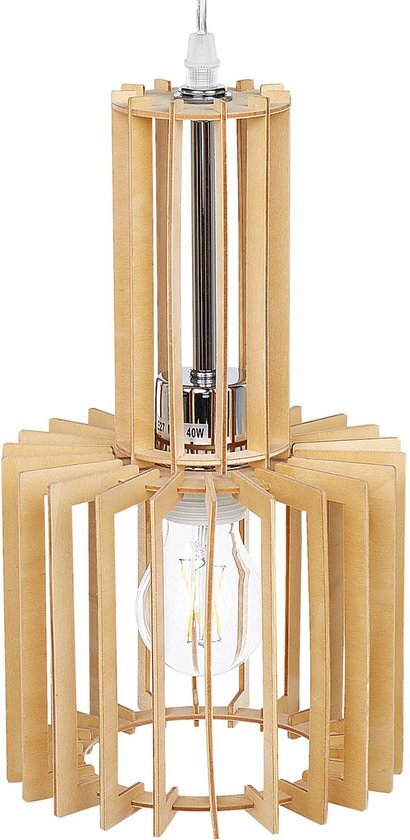 Beliani niari - hanglamp-lichte houtkleur-mdf