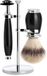 MÜHLE Scheerset Purist Zwart Safety Razor Silvertip Fibre
