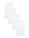 Eminence - Lot de 4 débardeurs pour homme - Côte fine 100% coton peigné - Sans couture côté - Label OEKO-TEX® Standard 100