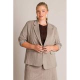 Yest Curve regular blazer Plus Size - grijsgroen