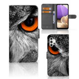 Samsung Galaxy A32 4G | Étui de téléphone | Avec porte-cartes | Hibou