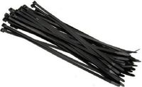 Benson Tiewraps kabelbinders - 100 stuks - zwart - 37 cm