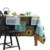 Nydel Tafelkleed Magic Etnic Graniet (rond 160 cm)