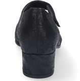 Durea Zwarte Nubuck Pumps met Klittenband Sluiting