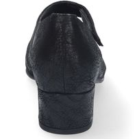 Durea Zwarte Nubuck Pumps met Klittenband Sluiting