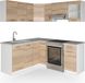 Vicco Cuisine d'angle R-Line, Sonoma/Blanc, 187 x 167 cm, WB Marbre